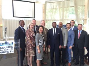 Courtney English, Emily Ritzler, Michael Paris, Dr. Eloisa Klementich, Paul Morris, Mayor Kasim Reed, Chuck Meadows, Scott Selig, John Wright, Scott Condra