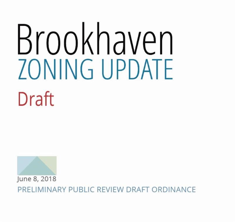 Brookhaven Proposed Zoning Ordinance Rewrite Read the Council's Four